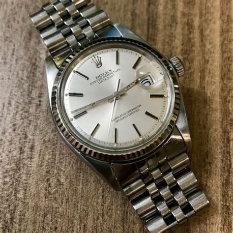 rolex 1601 silver dial|rolex datejust 1601 for sale.